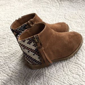 BTW Suede and canvas boots